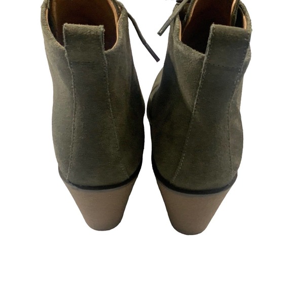 Aerosoles Women's Brooke Suede Green Ankle Boot New Without The Box Size 9 - Picture 3 of 15